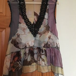 Silk Peplum Top Anthropologie